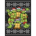 thumbnail image 2 of Women's Teenage Mutant Ninja Turtles Ugly Christmas Sweater  Graphic Tee Black X Large, 2 of 4