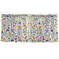 thumbnail image 7 of Yayeee Kitchen Curtains Tier Set of 2 Light Filtering 57"x24" Over Sink Window Panels, Green Wildflower Pattern, 7 of 7