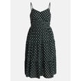 thumbnail image 5 of Time and Tru Women's Spaghetti Strap Midi Dress, Sizes XS-XXXL, 5 of 5