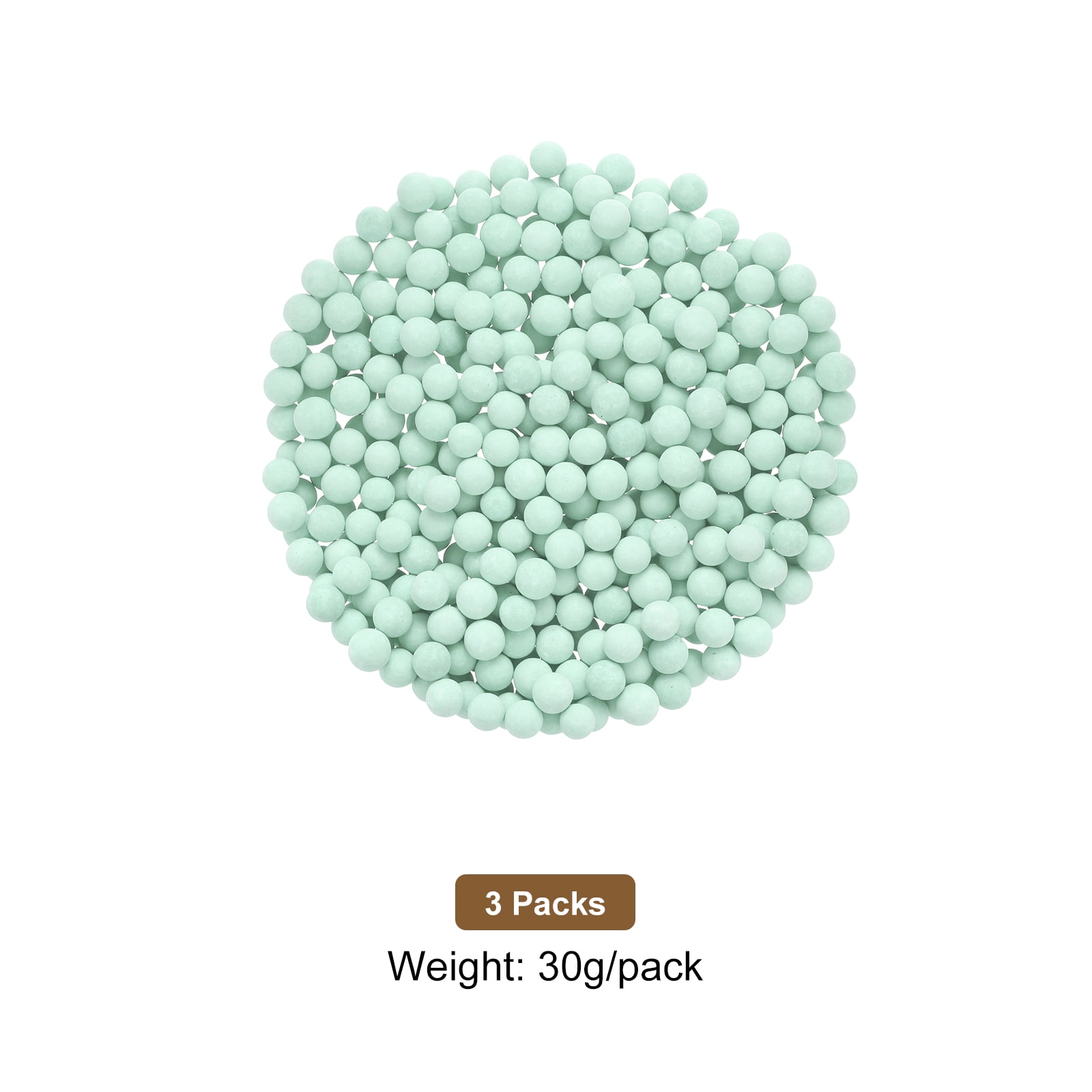 Unique Bargains 3Pcs Replacement Shower Head Bead for Filter 5-6mm Green