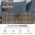 thumbnail image 6 of MRUAKA 7 Pieces Wicker Outdoor Patio Furniture Set, All Weather Yellow PE Rattan Sectional Conversation Sofa Set for Backyard,Pool,Light Blue, 6 of 8