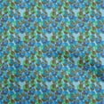 thumbnail image 1 of oneOone Cotton Poplin Medium Blue Fabric Abstracts Craft Projects Decor Fabric Printed By The Yard 56 Inch Wide, 1 of 5