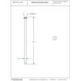 thumbnail image 4 of Westbrass D126-62 1/2" x 20" Brass Flat Head Toilet Riser Supply Line, Matte Black, 4 of 5