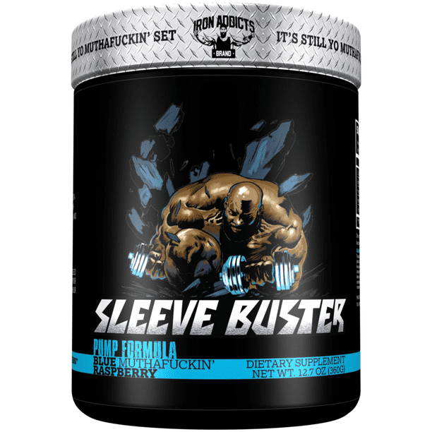Iron Addicts Sleeve Buster Pump Formula PreWorkout (Blue Iron Addicts Sleeve Buster Pump Formula PreWorkout (Blue