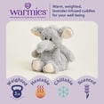 thumbnail image 2 of Animal de peluche Warmies Gray Elephant, apto para microondas y pesado, 2 of 7