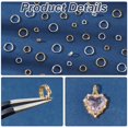 thumbnail image 2 of EIGTHTAIL 1Box 900 Pcs Silver Iron Split Rings Double Loop Jump Ring 4mm 5mm 6mm 7mm 8mm 10mm Chainmail Link for Jewelry Making, 2 of 6
