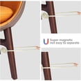 thumbnail image 5 of Abrazaderas magnéticas para cortinas, modernas, con hebillas y cuerdas tejidas para cortinas de ventana (paquete de 2, beige), 5 of 5