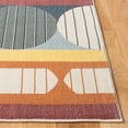 thumbnail image 3 of SAFAVIEH Orwell Dusko Abstract Area Rug, Blue/Yellow, 6'7" x 6'7" Square, 3 of 8