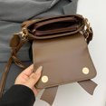 thumbnail image 4 of Bolso Hombro Ante para Mujer Nube Con Correa Ajustable Compras Fruncido (marrón), 4 of 8