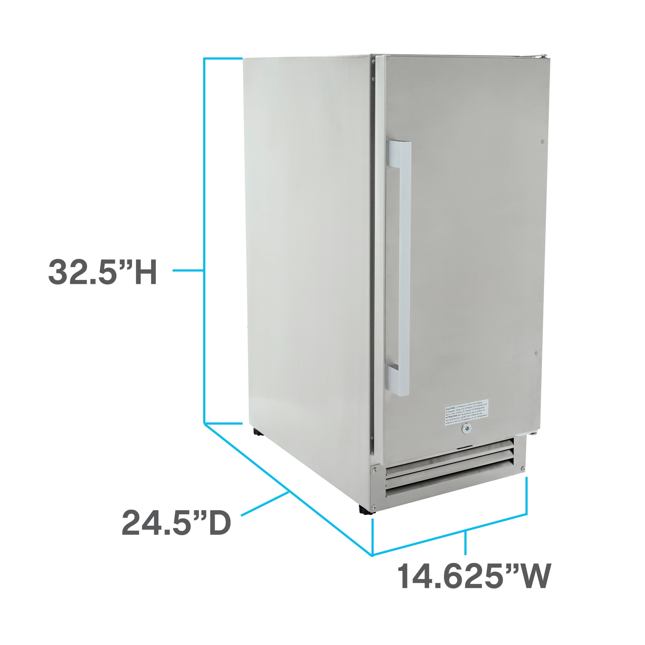 Avanti ELITE Series Compact Outdoor Refrigerator, 2.9 cu. ft., in Stainless Steel (OR1533U3S)