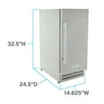 thumbnail image 4 of Avanti ELITE Series Compact Outdoor Refrigerator, 2.9 cu. ft., in Stainless Steel (OR1533U3S), 4 of 10