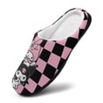 thumbnail image 3 of Kuromi & My Melody Slippers for Women Cotton Slippers Soft Printed House Shoes Home Bedroom Indoor Slippers 11-12（42-43）, 3 of 8