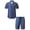 Blue, variant on Vedolay Summer Short Sets Men's Shorts Sleeve Mens Outfits 2 Piece Fashion Tracksuit Comfy Casual Set,White XL