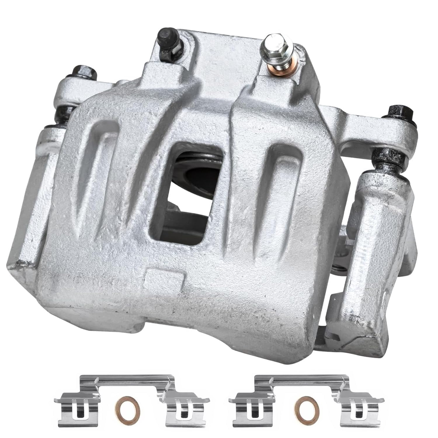 Detroit Axle - 2pc Front Brake Calipers for Dodge Challenger Charger Magnum Chrysler 300 Disc Brake Calipers with Brackets Replacement Brake Calipers Assembly