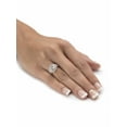 thumbnail image 3 of PalmBeach Jewelry Round Cubic Zirconia 2-Piece Halo Bridal Ring Set 3.16 TCW in Solid 10k Yellow or White Gold, 3 of 5