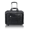 thumbnail image 3 of McKlein WEST TOWN, Checkpoint-Friendly Detachable Wheeled Laptop Briefcase, Pebble Grain Calfskin Leather, Black (15705), 3 of 10