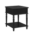 thumbnail image 5 of Powell Myles Single Drawer Indoor Side Table with Shelf, Black, 5 of 13