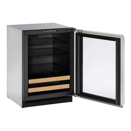 U-Line - 2000 Series 10-Bottle Built-In Wine Refrigerator - Stainless Steel