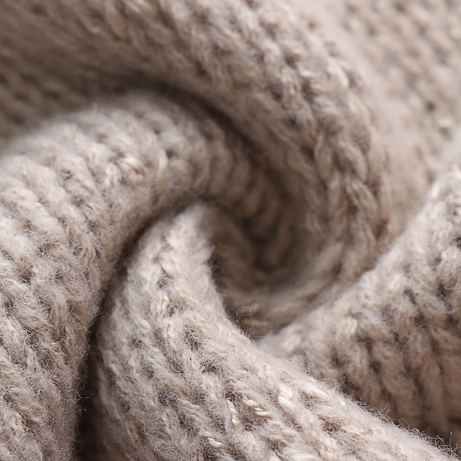 Olyvenn Womens Plus Size Knitted Loose Sweater Lantern Sleeve Long
