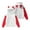 White, variant on Women's Fashion Long Sleeve Color Blocked Printed Hooded Sweatshirt with Ears for Cute and Casual Everyday Wear,Cyan,L