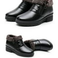 thumbnail image 5 of Bnwani Women Boots Footwear Flat Fleece Warm Proof Comfortable Boot Black Size 5.5, 5 of 5