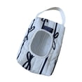 thumbnail image 2 of Dispensador de toallitas húmedas para bebé con diseño de lazo, portátil, extraíble y con tapa abatible. Blanco, 2 of 9