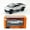 Silvery With box, variant on 1:36 Tesla Cybertruck Pickup SUV Alloy Car Model Diecast Metal Toy Off-road Vehicle Pull-back Truck Sound Light Toy Collection