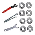 thumbnail image 4 of Almencla Flange Metal Lock Nut Replacement 5/8-11 Nut Removal with Wrench Flange Nuts, 4 of 7