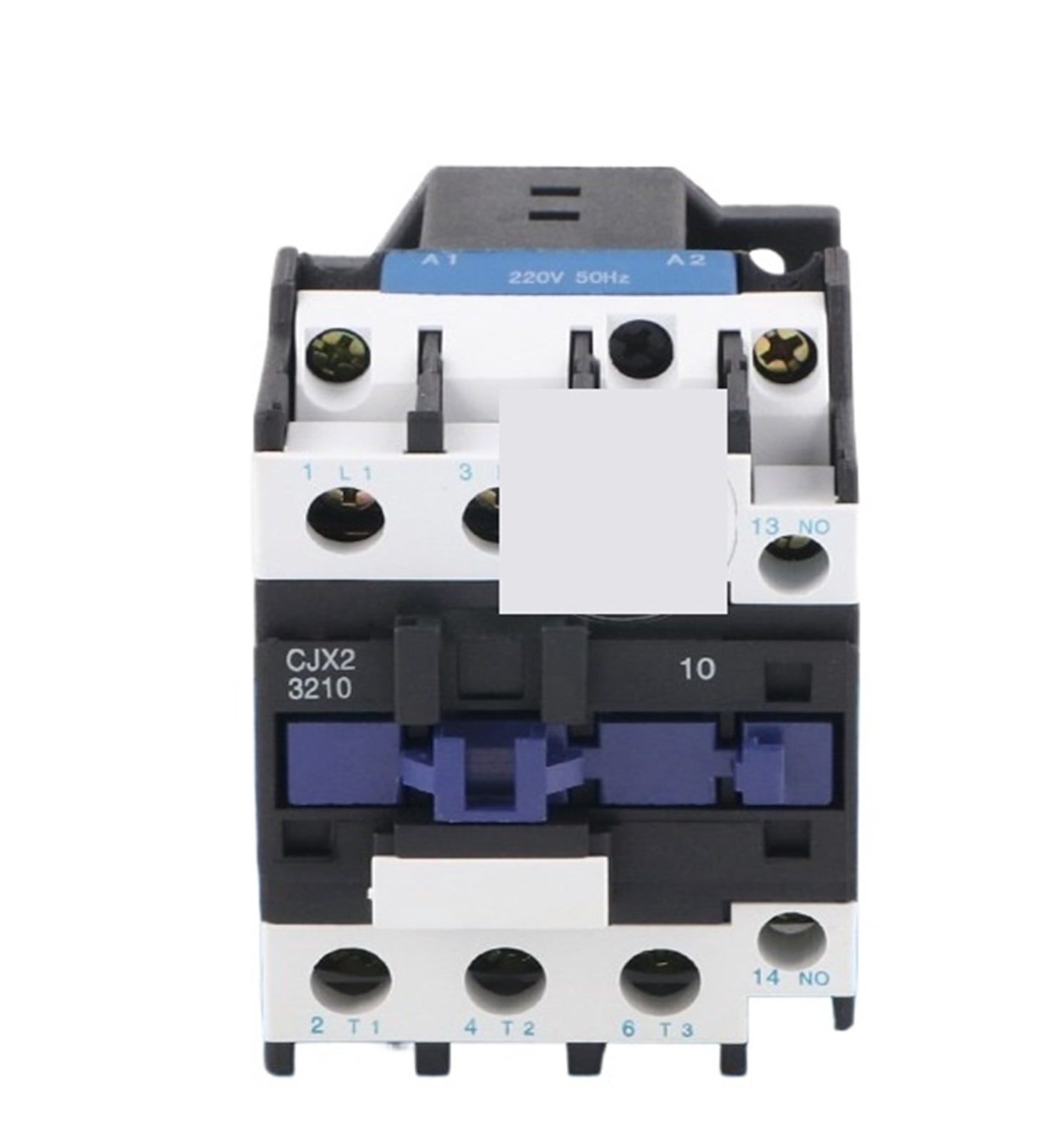2pcs CJX2-3210 Din Rail Magnetic Contactor 3Phase Switches Single Phase 1NO Coil Voltage 32A 380 AC Silver ,Replace Most