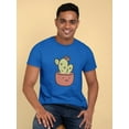 thumbnail image 2 of Cute Cactus Buddy T-Shirt Men -Smartprints Designs, Male 5X-Large, 2 of 4