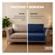 thumbnail image 5 of Protector de Sala 3 Pzas Reversible Pinsonic, Real Textil (Azul - Khaki, CH/M/G), 5 of 10