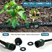 Sunifier Flat Soaker Hose, 100FT-2PACK, PE Material, 60 PSI, Efficient for Lawn, Yard, Snake Soak Design