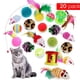thumbnail image 3 of Juguetes de plumas de gato, varita retráctil interactiva par a los ratones juguetes de gato-bolsa mixta de 20 ratones de juego Sunnimix juguetes para gatos de interior, 3 of 8