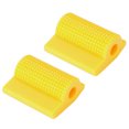thumbnail image 1 of Unique Bargains 2pcs Universal Green Gear Shift Shifter Case Boot Protector Cover Rubber Pad Anti Slip for Motorcycle Square Style, 1 of 5