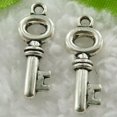 thumbnail image 2 of HOOUN 360 pcs tibet silver key charms 21x8mm B553, 2 of 3