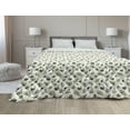 thumbnail image 1 of Botanical Down Alternative Comforter, Composition of Olives and Lemons on Trees Organic Life, Microfiber Quilt for All Season, 5 Sizes, Pastel Yellow Green, by Ambesonne, 1 of 3