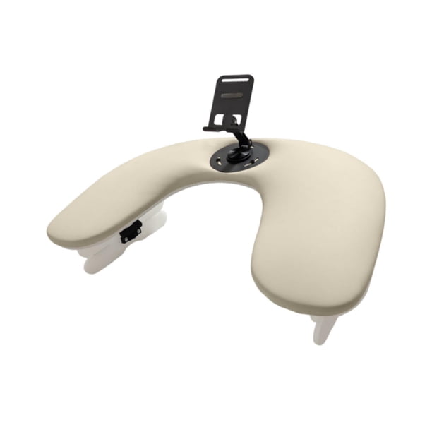 Almohada de apoyo para manos para manicura, para uso en salones de belleza y en el hogar. Reposabrazos para manicura. Albaricoque con soporte