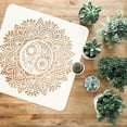thumbnail image 3 of 1pc Mandala Stencil 30x30cm Yin Yang Stencil Plastic Mandala Flower & YinYang Pattern Stencils Reusable Mandala Floral Painting Stencil, 3 of 7
