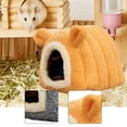 thumbnail image 6 of Small Animal Nest Hut Cave Provides Windproof Winter Warmth for Guinea Pig Hedgehog and Chinchilla Pets, 6 of 9