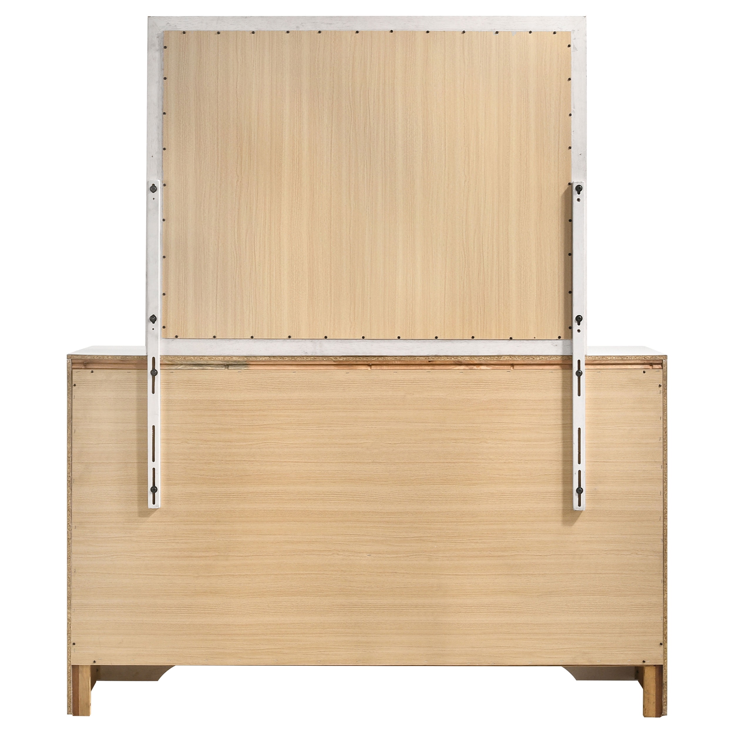 Miranda 9-drawer Dresser with Mirror White