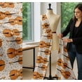 thumbnail image 5 of Soimoi White Cotton Cambric Fabric Notes & Violin Musical Instrument Print Fabric by the Yard 42 Inch Wide, 5 of 7