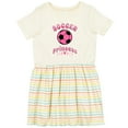 thumbnail image 3 of Inktastic Soccer Princess Girls Toddler Dress, 3 of 5