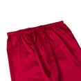 thumbnail image 4 of Licupiee Men's Classic Satin Sleep Pant Long Pajama Bottoms Solid Drawstring Loungwear Pants, 4 of 6