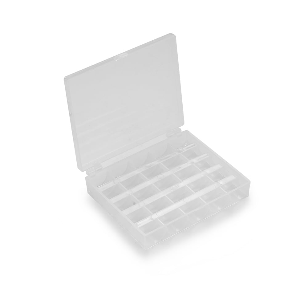 Plastic 25 Solts Storage Box Case for Bobbins Storage Beads Organiser Container 