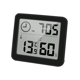 thumbnail image 1 of Termómetro/higrómetro digital Pantalla grande Monitor de temperatura ambiente interior y medidor de humedad Indicador de humedad y temperatura con reloj (negro) JM JM, 1 of 5