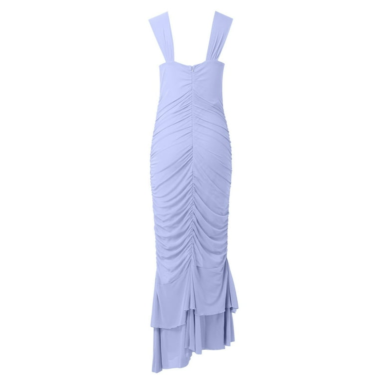Women's Sleeveless Strap Party Pleated Tights Fishtail Dress Elegant Dress  Skirt Womens Long Dresses Summer Lady's Dresses Casual Maxi Dresses Beach  Summer Ruffle Dresses for Women Cute Women's Summer - Walmart.com