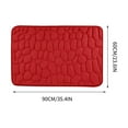thumbnail image 3 of Memory Foam Bath Mat, Non Slip Absorbent Floor Rug, Coral Fleece Surface for Bathroom, Kitchen, Bedroom, Living Room and Entrance, Quick Dry Machine Washable, 3 of 5