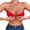 Red-75B, variant on Women's Convertible Push Up Padded Bra with Transparent Straps Front Closure Underwire Bra For Backless Top and Dresses