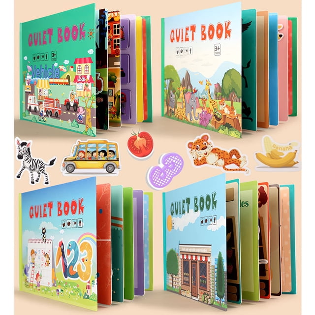 Juguetes de aprendizaje Montessori Busy Book MIKNEKE DIY para niños pequeños