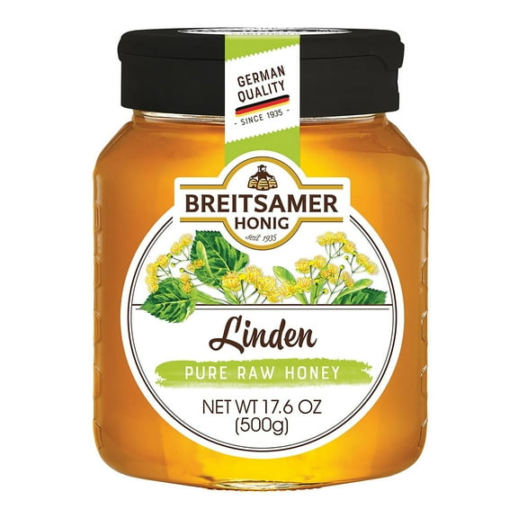 Breitsamer Linden Raw Honey 17.6 oz Pack of 2